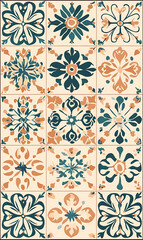 Fototapeta premium wallpaper or carpet, pastel pattern illustrator