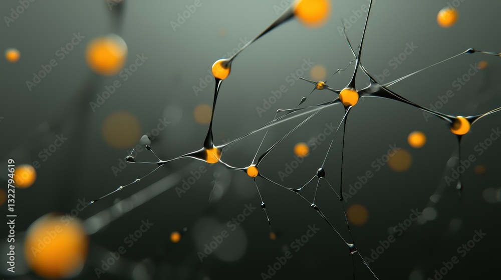 Poster captivating closeup, exploring the texture and vibrancy of orange spheres in abstract composition