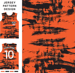 Abstract concept vector jersey pattern template for printing or sublimation sports uniforms football, volleyball, basketball, e-sports, cycling and fishing. Pattern jersey printing.