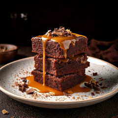 chocolate cake on a plate