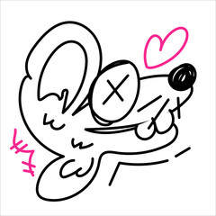 Vector Doodle Illustrations in various abstract shapes