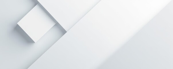 Clean white geometric shapes, sharp angles, vector design , geometric design, futuristic
