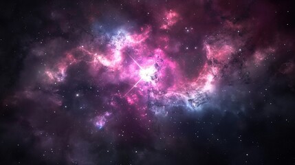 Fototapeta premium Nebula_dark_galactic_background