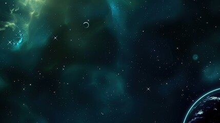 Fototapeta premium _Night_sky_dark_galactic_background