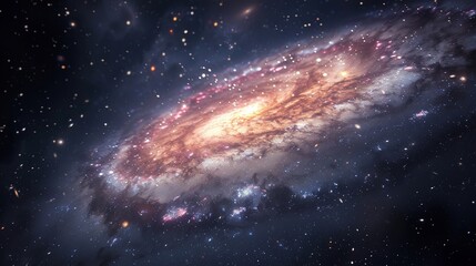 Obraz premium Phone_wallpaper_Star_galaxy_black_galactic_backgroun