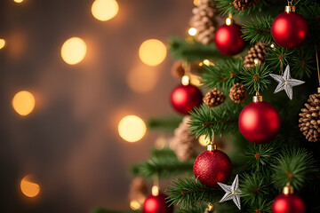 Fototapeta premium Festive christmas decorations home photography cozy atmosphere close-up holiday spirit