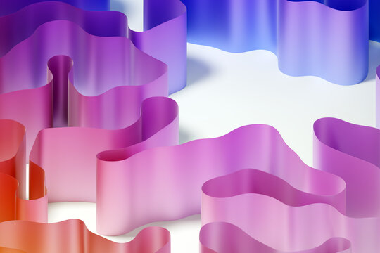 Gradient Abstract Wave Patterns