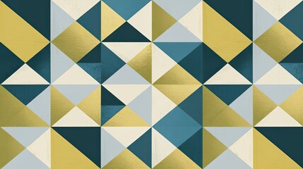 Elegant Gold And Teal Geometric Pattern Showcasing A Luxurious And Modern Design With Subtle Textural Elements
