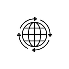 Reload Internet line icon