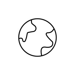 Earth line icon