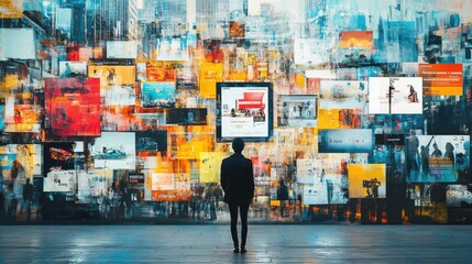 Diverse Advertising Mediums Showcase in Urban Environment Montage