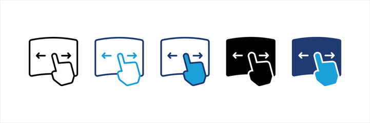 Touch Screen Multi Style Icon Set