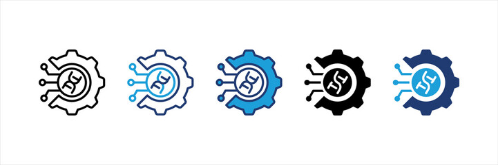 Biotechnology Multi Style Icon Set