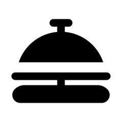 desk bell icon for illustration