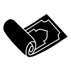 prayer mat solid icon