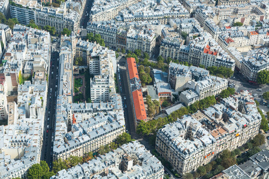 Cityscape of Central Paris.