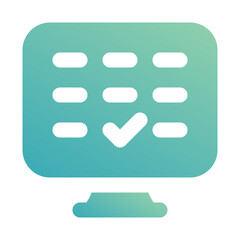 reservation icon for illustration