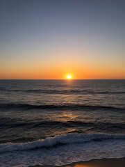 Obraz premium Sunset over the ocean.