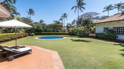 Luxury Tropical Villa with Private Pool and Lush Garden