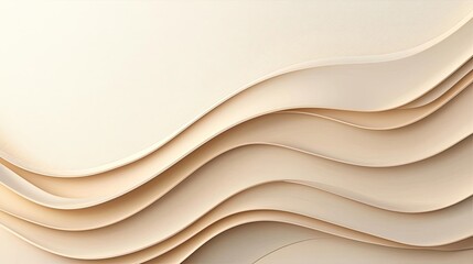 Obraz premium 3D abstract art background idea. Vibrant abstract waves with a gradient of colors on a smooth background.