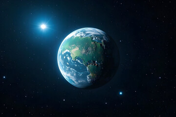 Fototapeta premium planet throughout space high resolution ai generated