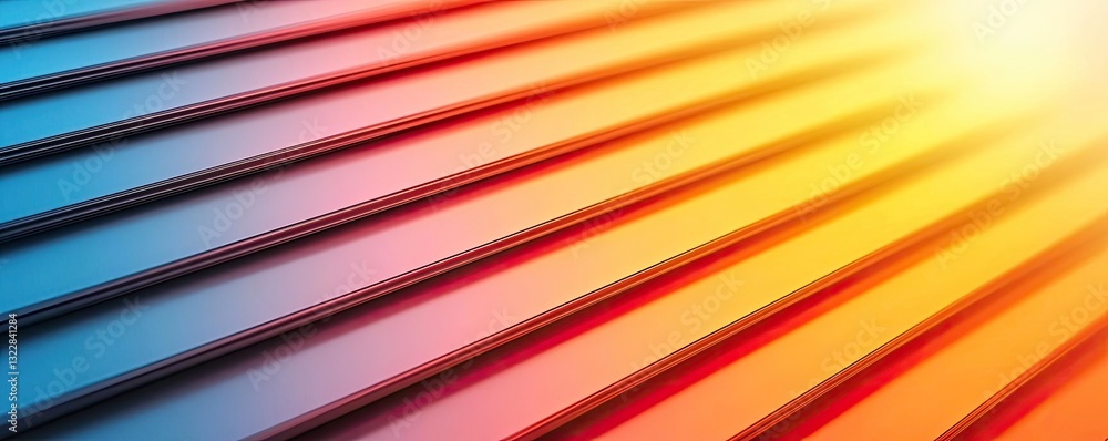 Aufkleber 3d abstract art background idea. a vibrant gradient pattern with colorful stripes and beautiful ligh