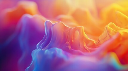Obraz premium Abstract Colorful Liquid Waves Flowing Dynamically