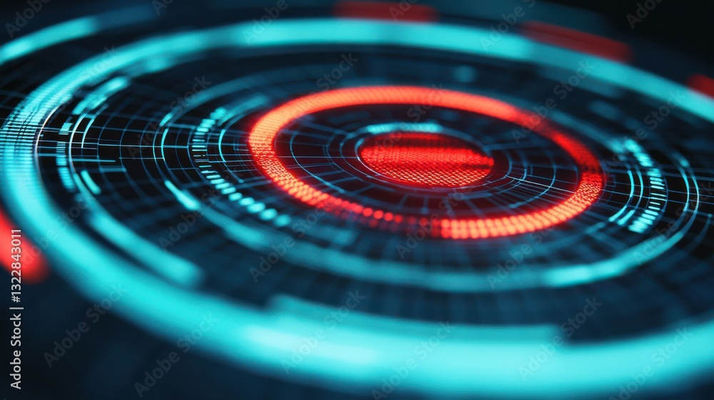 Poster data center security infographic concept. cutting edge cybersecurity data visualization and analytic