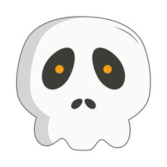 Halloween Element with Flat Cartoon Design. Vector Illustration.