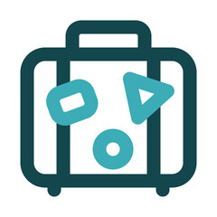 Fototapeta premium baggage icon for illustration