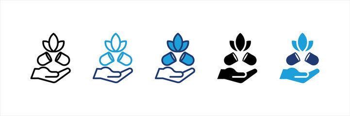 Alternative Medicne Multi Style Icon Set