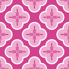 pink flower pattern art seamless