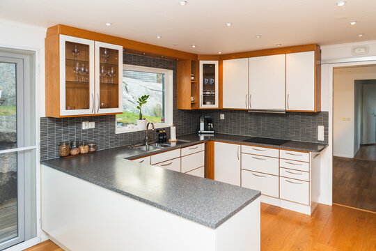 Modern Kitchen Interior in Family Apartment