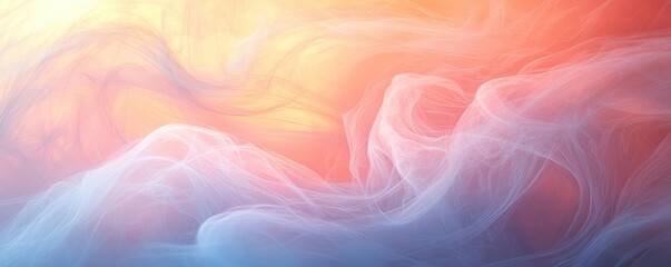Obraz premium Abstract concept art background idea. Colorful abstract swirls of smoke create a dreamy and ethereal atmosphere.