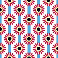 Fototapeta premium colorful pattern of various flowers 