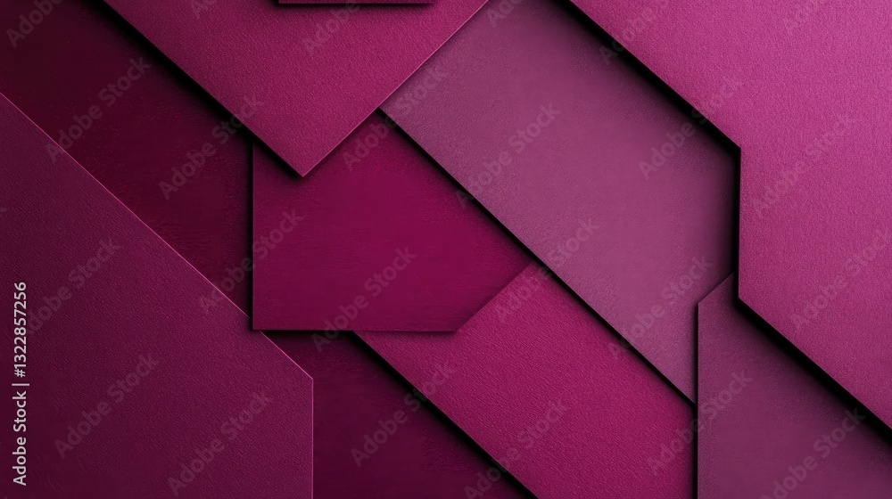 Poster abstract geometric purple background with overlapping shapes and textured surface