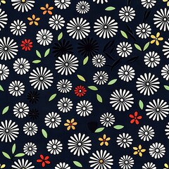 colorful pattern  of various flowers 