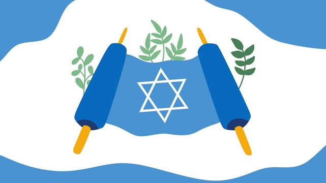 Happy Jewish holiday Simchat Torah