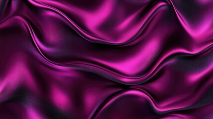 Fototapeta premium Luxurious Deep Purple Silk Fabric Drapery Abstract Background Texture