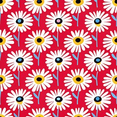 colorful pattern  of various flowers 