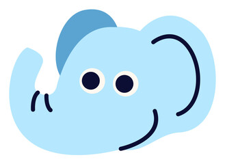 Cute Head Animal Sticker Element