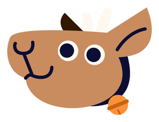 Cute Head Animal Sticker Element