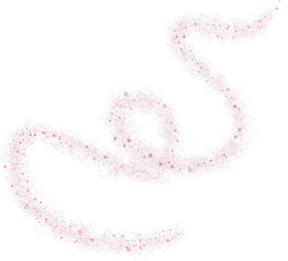 Pink swirl star dust glitter