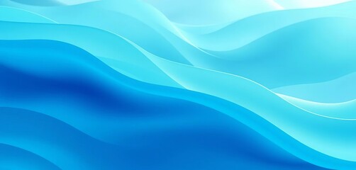 Fototapeta premium Subtle, ethereal soft blue-green waves forming an abstract, textured background, serene, ocean