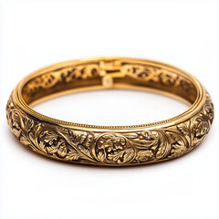 Delicate gold bracelet adorned with three small polished accents offering refined style and timeless elegance