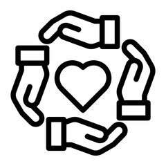 cooperation Line Icon