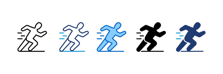 Running Multi Style Icon Set