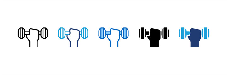 Dumbbell Multi Style Icon Set