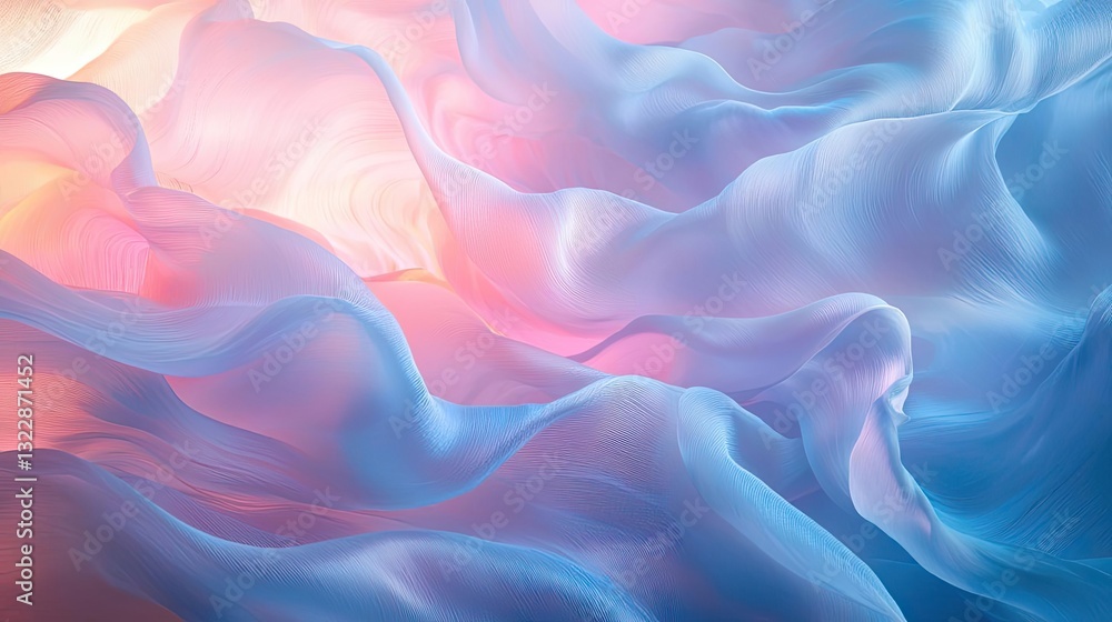 Poster abstract concept art background idea. a mesmerizing swirl of soft pastel colors creating an ethereal