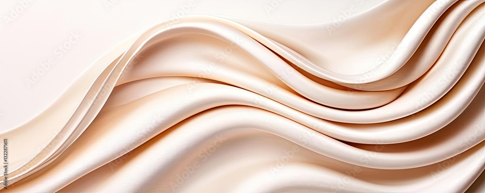 Poster abstract concept art background idea. elegant soft fabric in gentle wave patterns showcasing refined